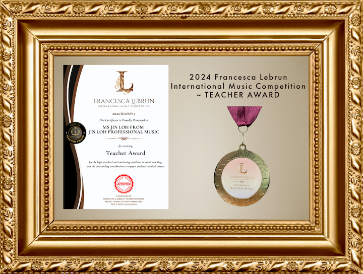 2024 Francesca Lebrun International Music Competition Teacher Award