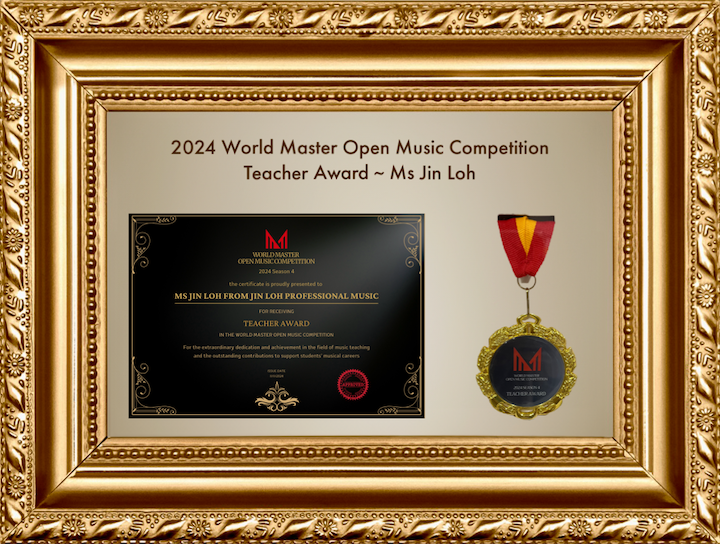 2024 World Master Open Music Competition Teacher Award